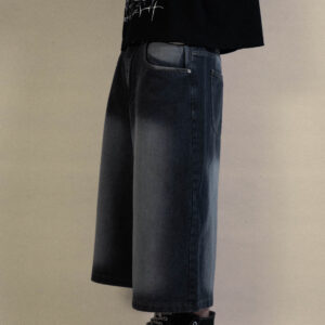 BAGGY DENIM JORTS BY BOOHOOMAN